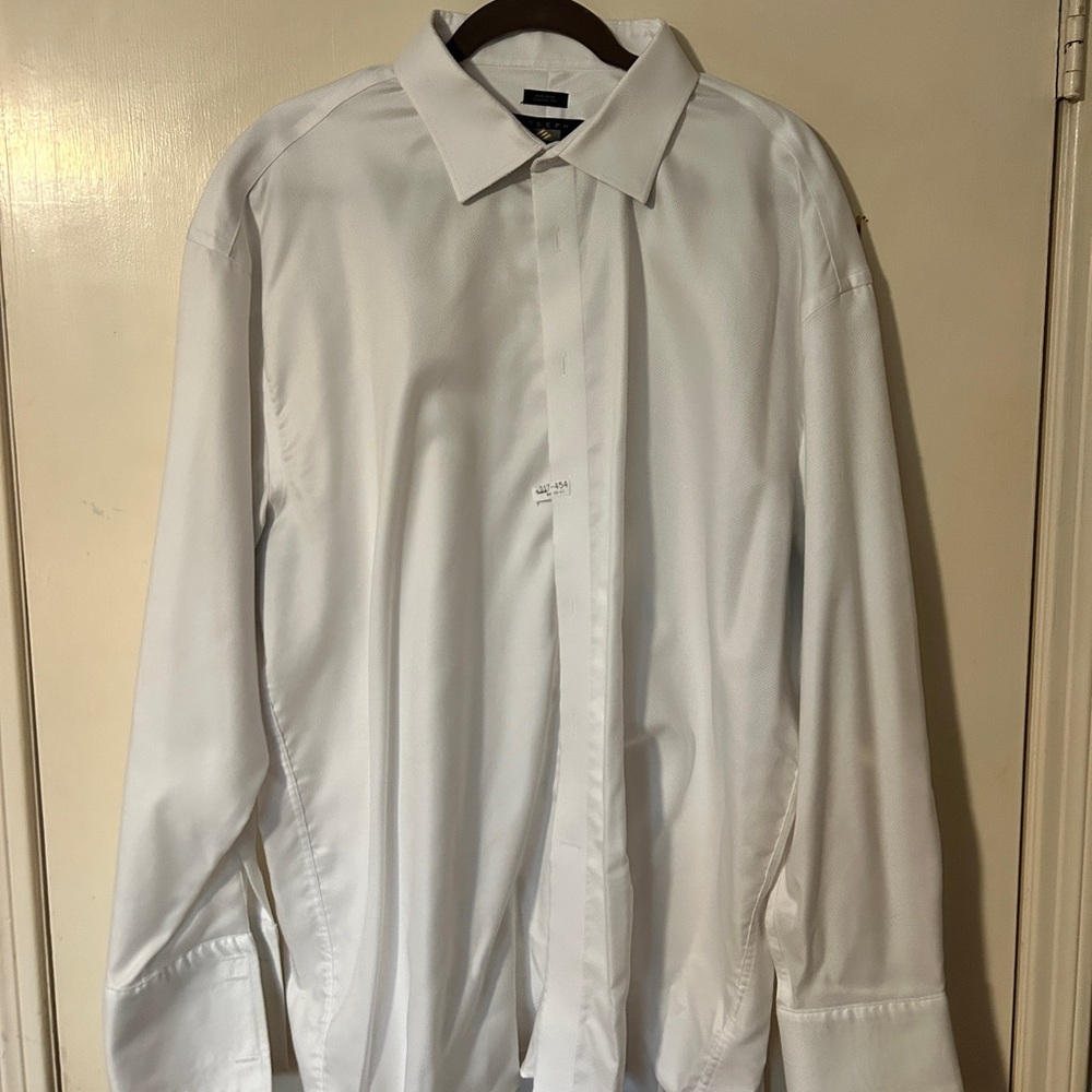 Joseph Abboud White Dress Shirt Classic Cotton